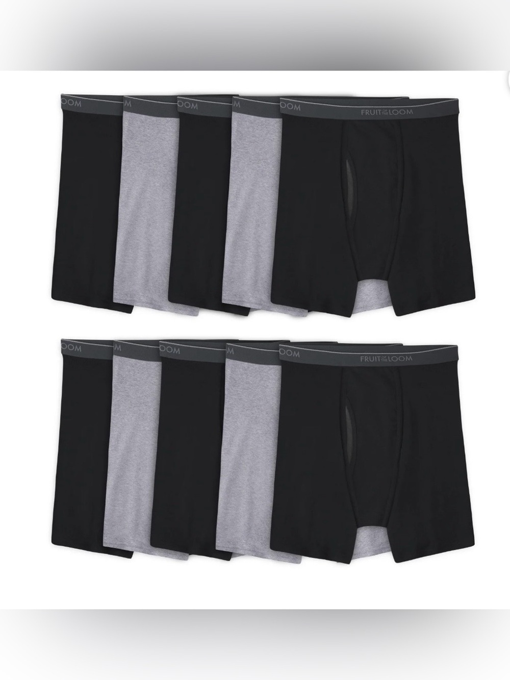 Fruit of the Loom Men's CoolZone Boxer Briefs 10 Pack